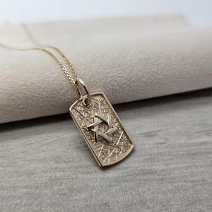 14k gold star of David pendant, Judaica pendant, Bar mitzvah gift, Magen David Pendant