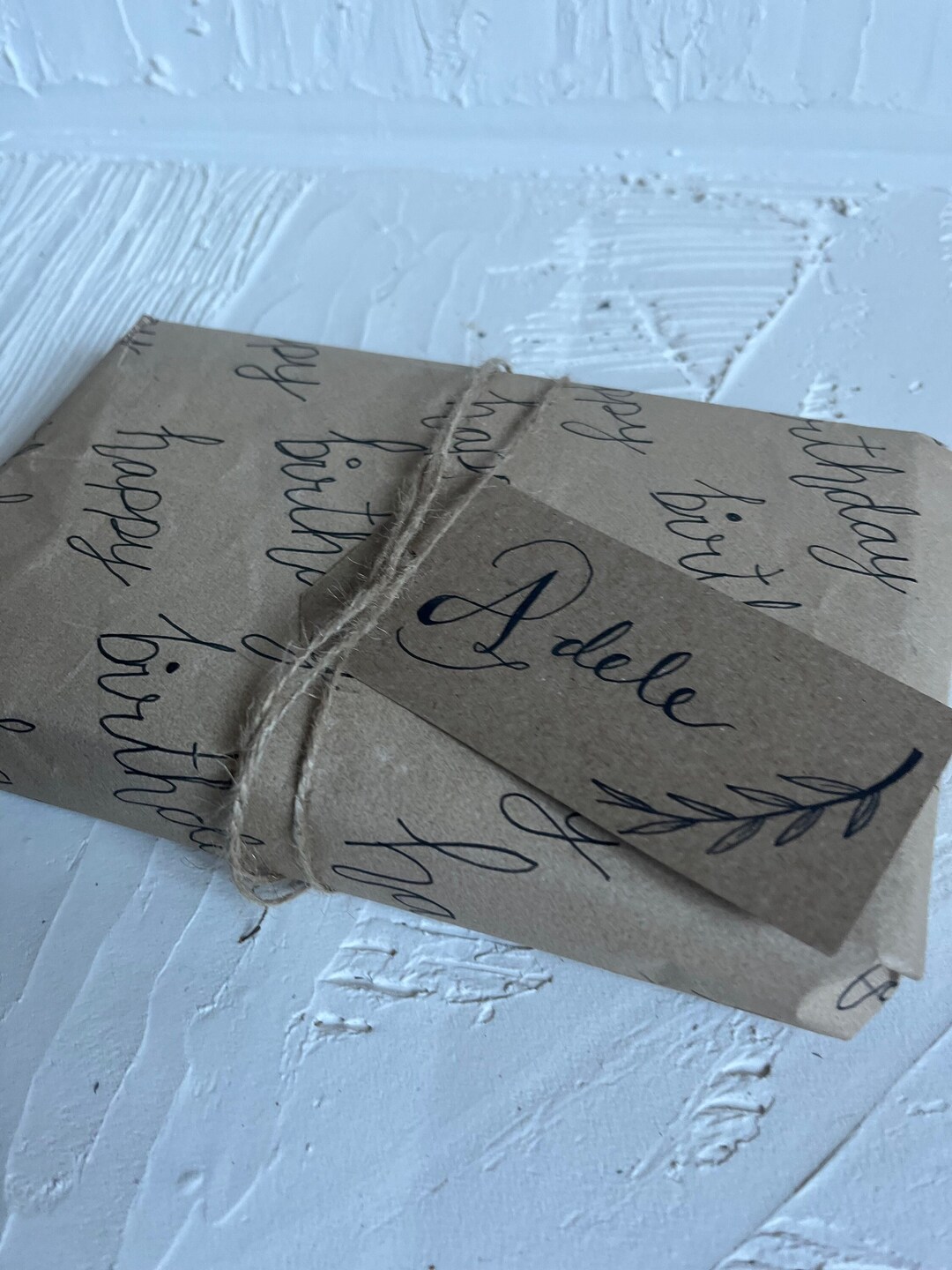 Hand Written Personalised Gift Wrapping Paper Birthday Present Custom ...