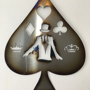 Cartes de poker bouffon SVG PNG DXF fichier pour découpe plasma CNC, routage, conception Inkscape, découpe laser, gravure, autocollant, conception de T-Shirt
