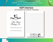 Cat Journal Interior | 120 Page KDP Ready PDF | Canva Editable Template | Amazon Quality Checked