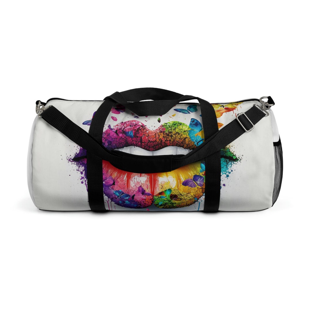 Design Duffel Bag Kiss Etsy