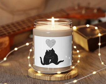 Scented Soy Cat Friends Candle, 9oz