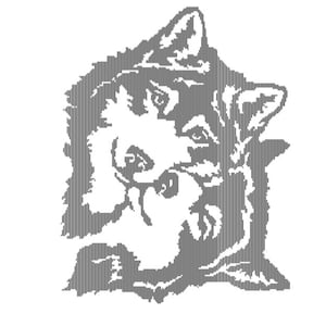 May include: A black and white line art illustration of a wolf's head. The wolf is looking to the right and has its mouth slightly open.
