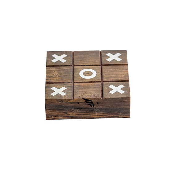 5x5 Tic Tac Toe Box With Glass Lid Coffee Table Game 