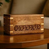 Hand Crafted Custom Wooden Tea Box - Etsy