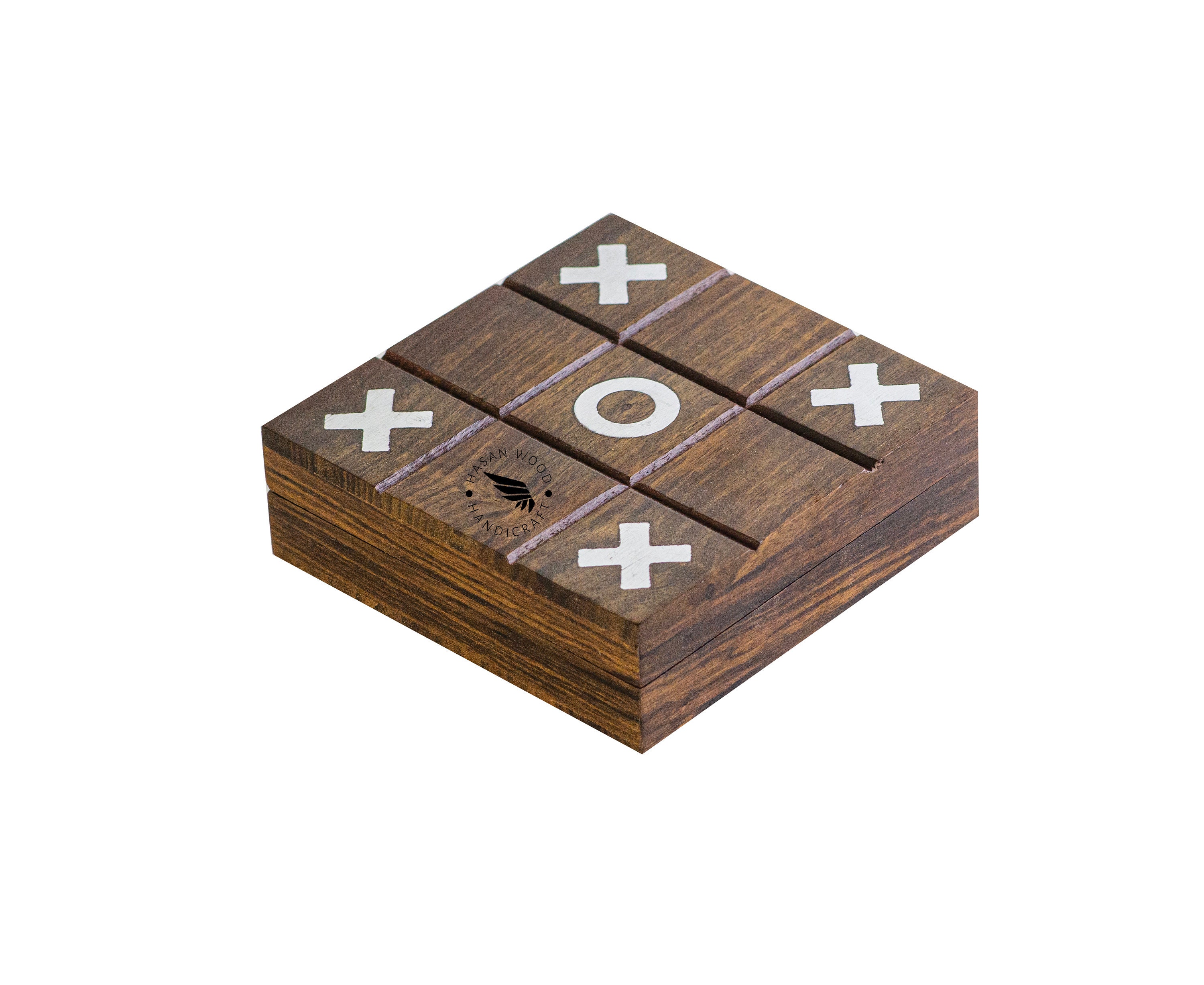 5x5 Tic Tac Toe Box With Glass Lid Coffee Table Game 