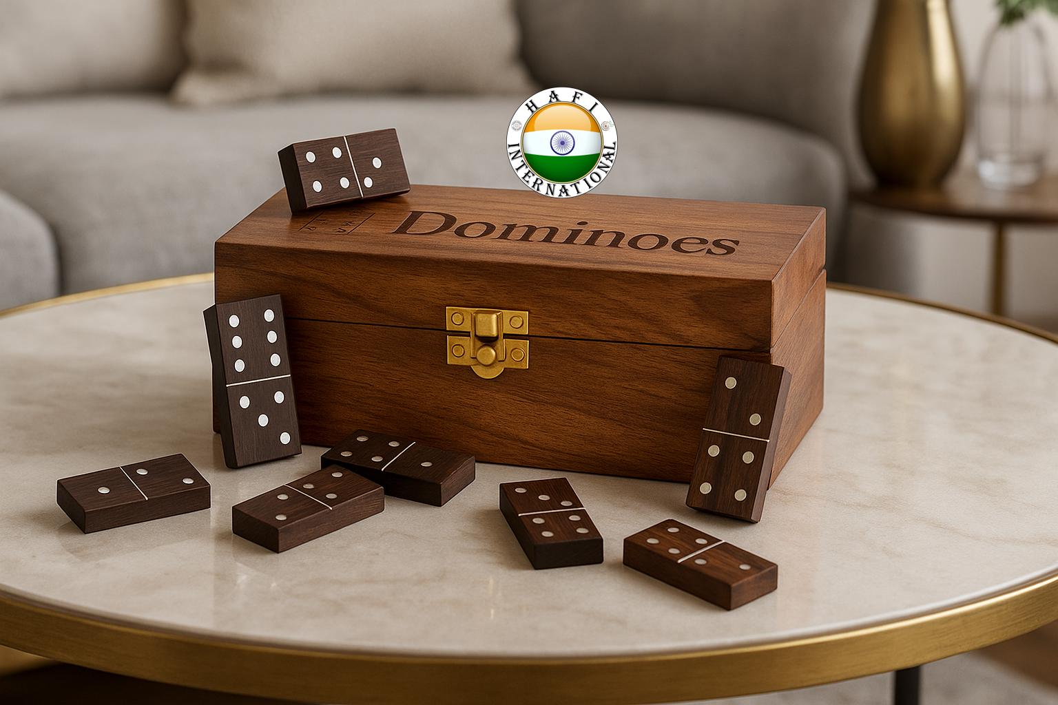 Handcrafted Wooden Domino Set With Storage Box - Etsy