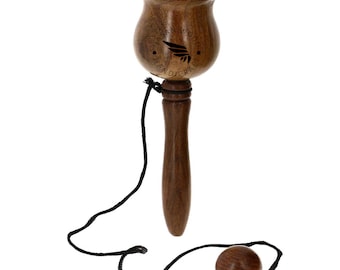 Kendama  Ball  cup toy | Ball and cup game | catch game | classic game | classic wooden ball and cup game | natural finish ball and cup toy
