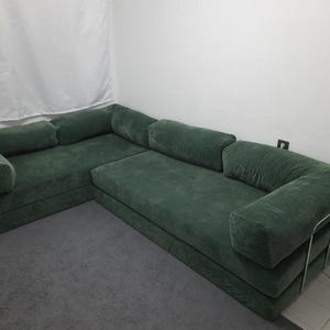 Wielofunkcyjna poduszka podłogowa z kordu, modułowe oparcie sofy Lego, poduszka wypoczynkowa pod telewizor, sportowy podłokietnik, prążkowana aksamitna poduszka podłogowa zdjęcie 19