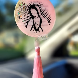 Colgante para coche virgencita, virgen de Guadalupe, colgante personalizado para coche, personalizado xv años, accesorios para coche, recuerdos xv años, colgante para espejo retrovisor
