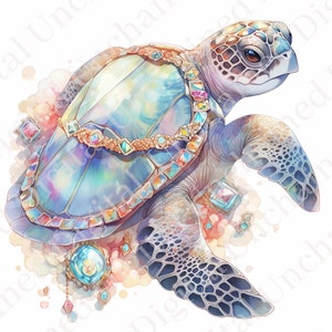 Gem of the Ocean Sea Turtle Nursery Baby Digital Printable Wall Art