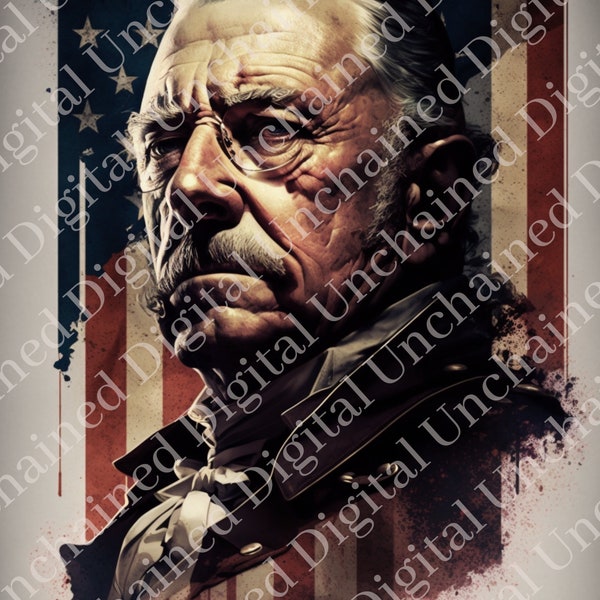 President Theodore Roosevelt - XXVI - Digital Art - Printable Wall Art - Gifts for Him