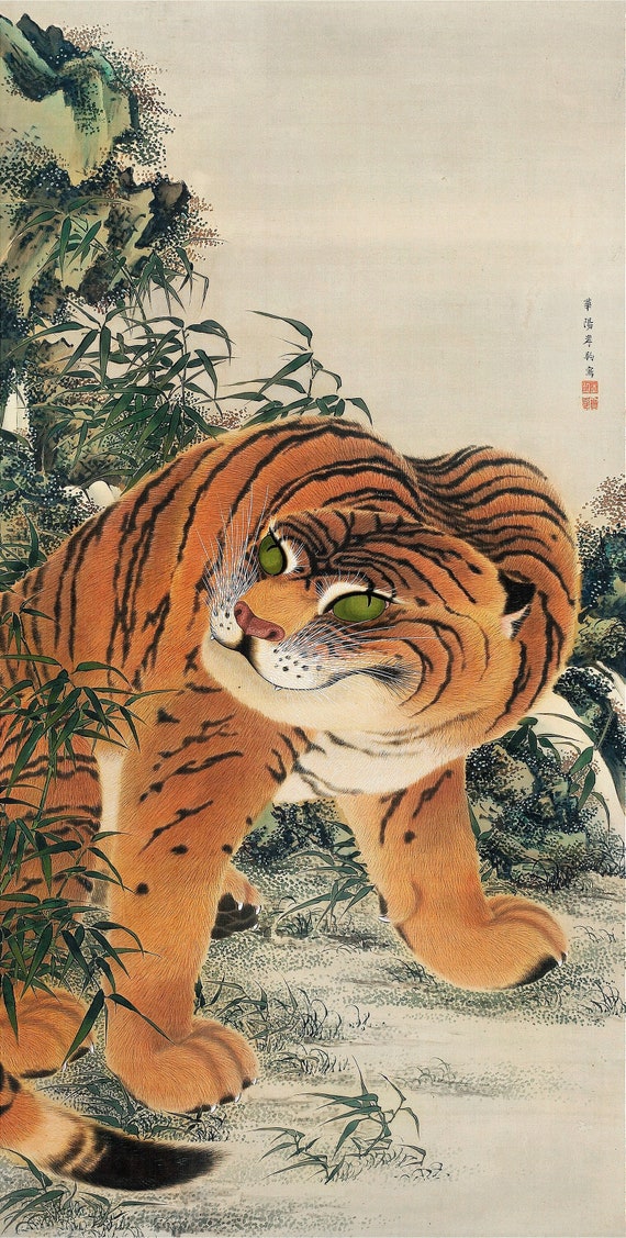 traditional-japanese-tiger-paintings-vintage-japanese-tiger-wall-art