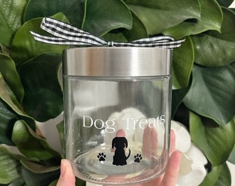 Pot En Verre Avec Couvercle - Rangement Coton, Bonbons Ou Sels De Bain Kaki