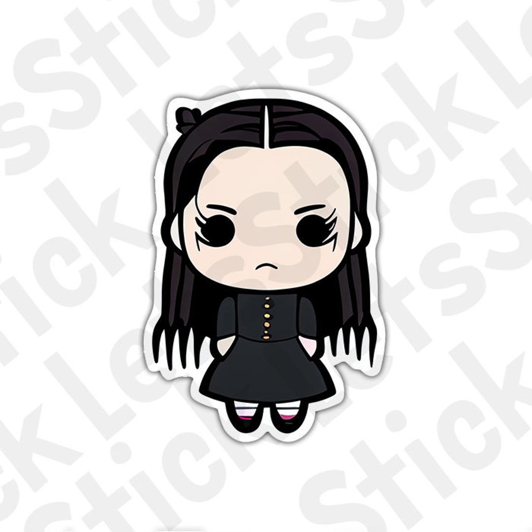 Wednesday Addams Simple the Addams Family Sticker Cute - Etsy Wednesday Addams Simple the Addams Family Sticker Cute - Etsy