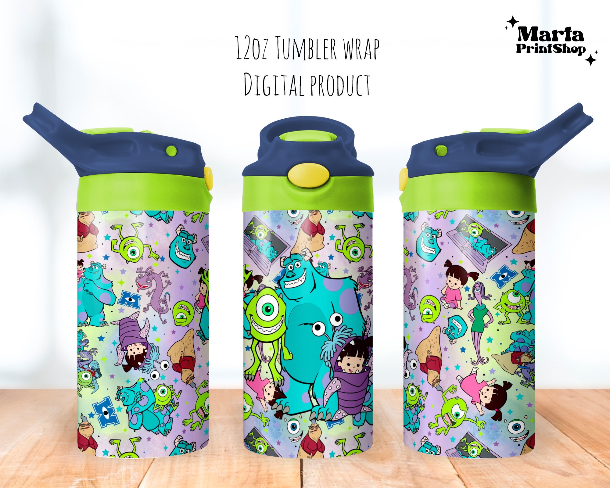 monsters inc wall decals Monsters University Sully & Mikey Peel & Stick Giant Wall Decals main image 0
