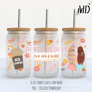 Woman Power Glass Can, Self Love Libbey 16oz, Good vibes Glass Can, Self Love Tumbler Wrap, Sublimation Tumbler Design