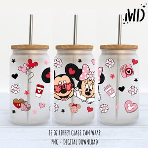 Magischer Libbey 16 Unze, Liebesglasdose 16 Unze, magischer Valentinstag Becher