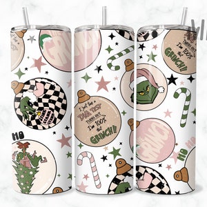 Weihnachten Tumbler Wrap, magisches Weihnachtssublimationsdesign, 20 Unze Skinny Tumbler Designs, ich hasse Weihnachten Tumbler PNG, digitaler Download