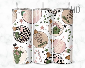 Envoltura para vaso navideño, diseño mágico de sublimación navideña, diseños de vasos delgados de 20 oz, vaso con texto "Odio la Navidad" PNG, descarga digital