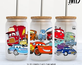 Cars Libbey 16oz - Diseño de sublimación - Diseño de sublimación Descarga digital - PNG