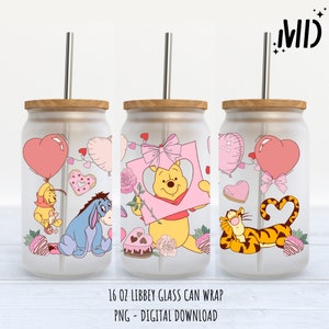 Libbey per San Valentino da 16 once, lattina in vetro Love da 16 once, bicchiere magico per San Valentino
