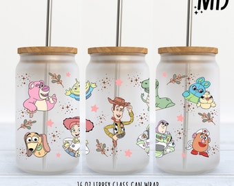 Story Friends Libbey 16oz Wrap - Sublimation Design - Story Friends Can Glass 16oz - Sublimation Design Digital Download - PNG