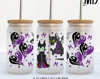 Villains Libbey 16oz, Villains Glass Can 16oz, Halloween Libbey 16oz