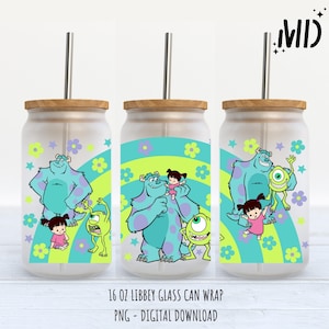 Monsters Libbey 16oz - Sublimation Design - Sublimation Design Digital Download - PNG