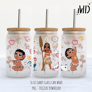 Magical Princess Libbey 16oz, Sea Princess Glass Can 16 oz, Magical Tumbler 16oz