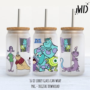 Monsters Libbey 16 Unzen - Sublimation Design - Sublimation Design Digital Download - PNG