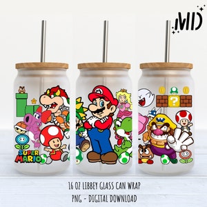 Cartoon Libbey 16oz, Super Cartoon Glass Can 16oz