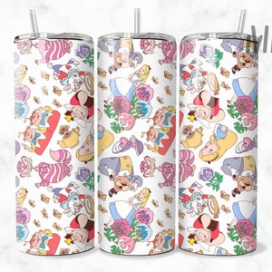 Kubek z kreskówkową wąską kubką 20 uncji, Kubek 20 uncji PNG, Kubek wąską kubką Spring Skinny 20 uncji