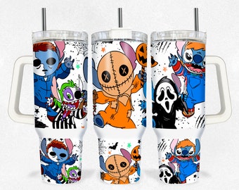 Halloween Magical Snacks 40oz Tumbler Wrap Png, Horror Tumbler 40oz PNG, Cartoon 40oz Tumbler Png Sublimation Design