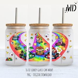 Cartoon Libbey 16oz, Super Cartoon Glass Can 16oz