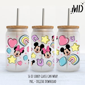 Lucky Charms Libbey 16oz, ST Patricks Day Libbey PNG, Retro Lucky Charms Tumbler WrapDesign digitale