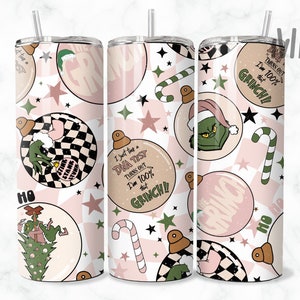 Weihnachten Tumbler Wrap, Magische Weihnachten Sublimation Design, 20 oz Skinny Tumbler Designs, ich hasse Weihnachten Tumbler PNG, digitaler Download