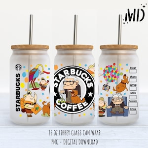 Cartoon Libbey 16oz - Sublimation Design - Sublimation Design Digital Download - PNG