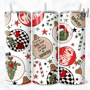 Weihnachten Tumbler Wrap, Magische Weihnachten Sublimation Design, 20 oz Skinny Tumbler Designs, ich hasse Weihnachten Tumbler PNG, digitaler Download