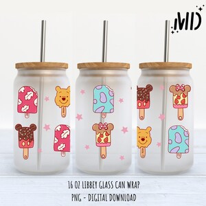 Glace magique Libbey PNG Design, printemps souris fleur téléchargement numérique