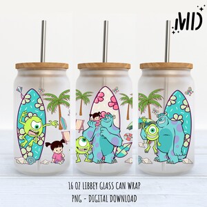 Monsters Libbey 16oz - Sublimation Design - Sublimation Design Digital Download - PNG