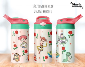 Cartoon Tumbler png, Toy World Sippy Cup 12oz, Boy Flip Top Tumbler 12oz