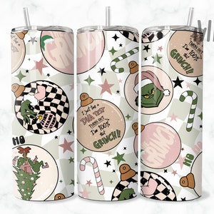 Weihnachten Tumbler Wrap, Magische Weihnachten Sublimation Design, 20 oz Skinny Tumbler Designs, ich hasse Weihnachten Tumbler PNG, digitaler Download