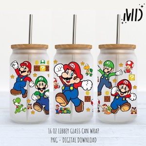 Cartoon Libbey 16oz, Super Cartoon Glasdose 16oz
