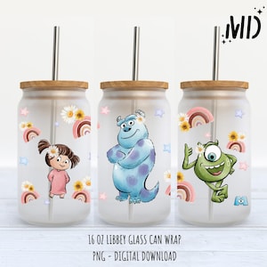 Monsters Libbey 16oz - Sublimationsdesign - Sublimationsdesign Digitaler Download - PNG