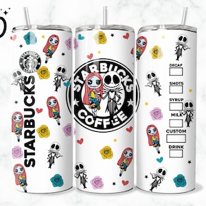 Horror png, Sally Halloween Skinny Tumbler 20 oz, Jack Halloween Tumbler Wrap 20oz, Addams Halloween Tumbler Wrap 20oz