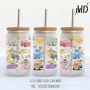 Summer Cars Libbey 16oz - Sublimation Design - Sublimation Design Digital Download - PNG