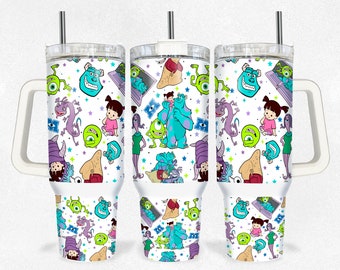 Magische cartoonbeker 40 oz png, blusbekerontwerp 40 oz ontwerp, schattig ontwerp beker 40 oz