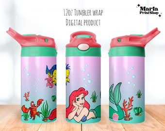 Magiczna Księżniczka Tumbler png, Kubek niekapek 12oz, Magiczny Dziewczęcy Kubek z Odchylaną Górą 12oz
