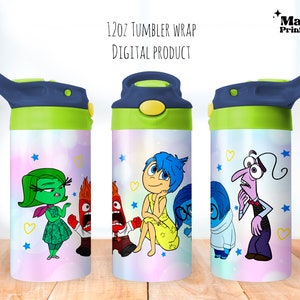 Gobelet à gobelet dessin animé 12 oz, couvercle rabattable pour gobelet à bec à ressort 12 oz